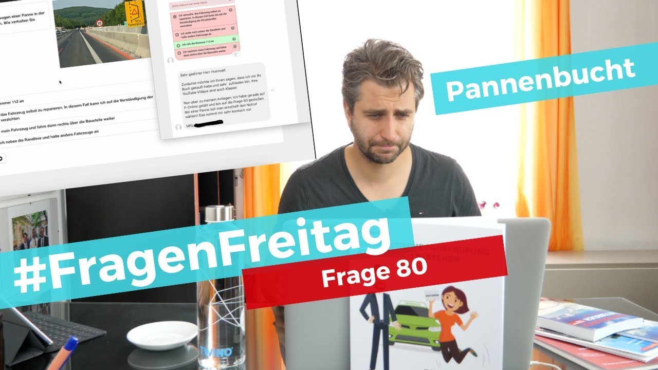 Video zu Frage: Sie haben Ihr Fahrzeug wegen einer Panne in der Pannenbucht angehalten. Wie verhalten Sie sich?