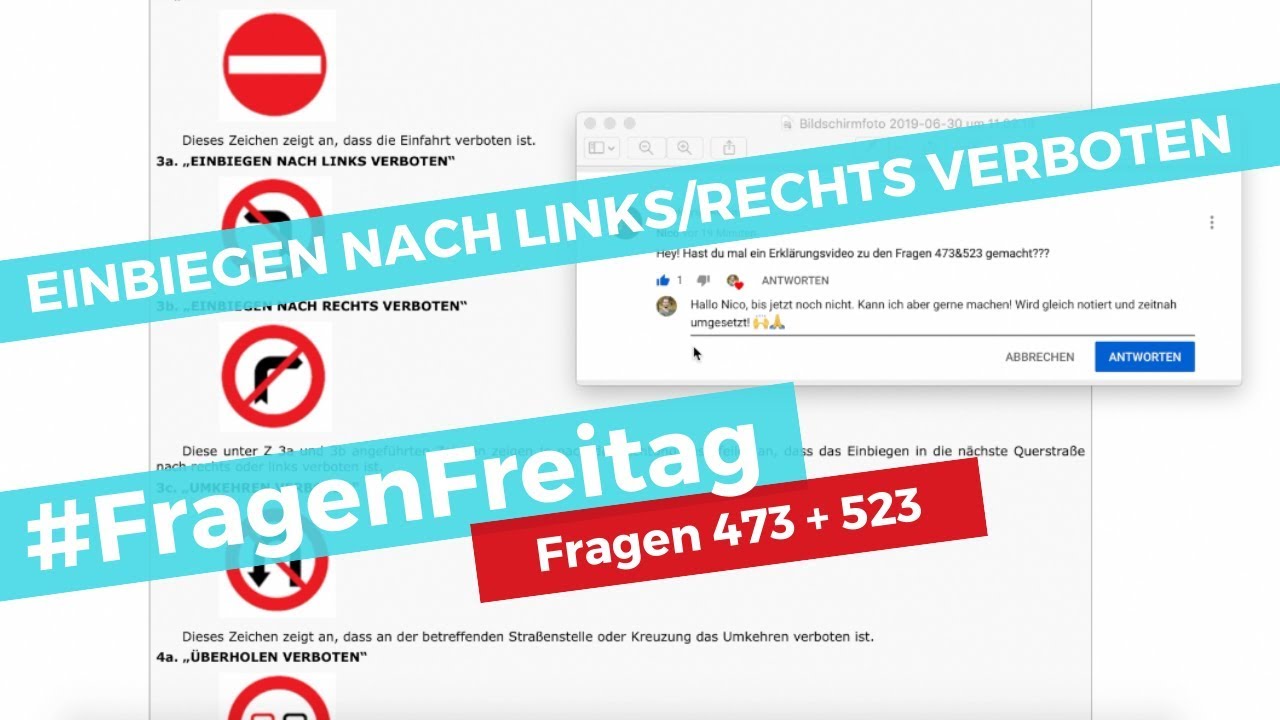 Video zu Frage: Dürfen Sie bei diesem Zeichen umkehren?