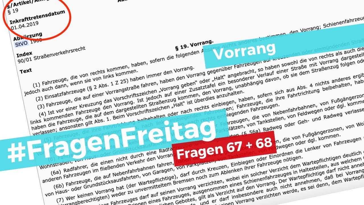 Video zu Frage: Warum haben Sie gegenüber dem LKW Wartepflicht?