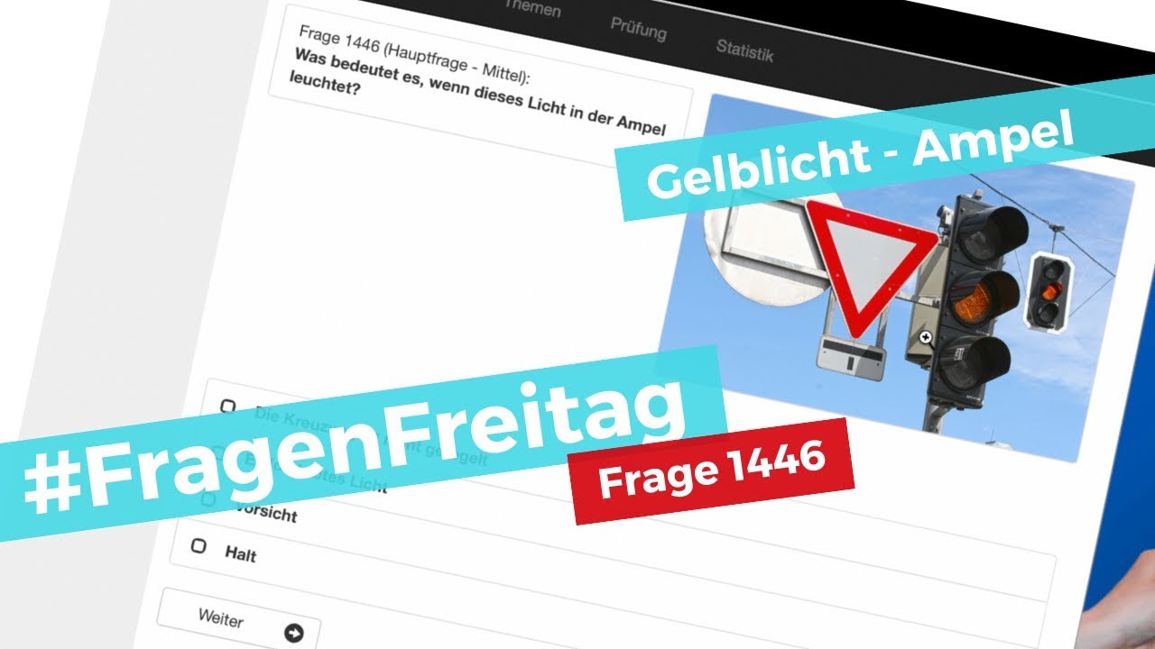 Video zu Frage: Was bedeutet es, wenn dieses Licht in der Ampel leuchtet?